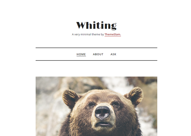 Whiting Tumblr Theme