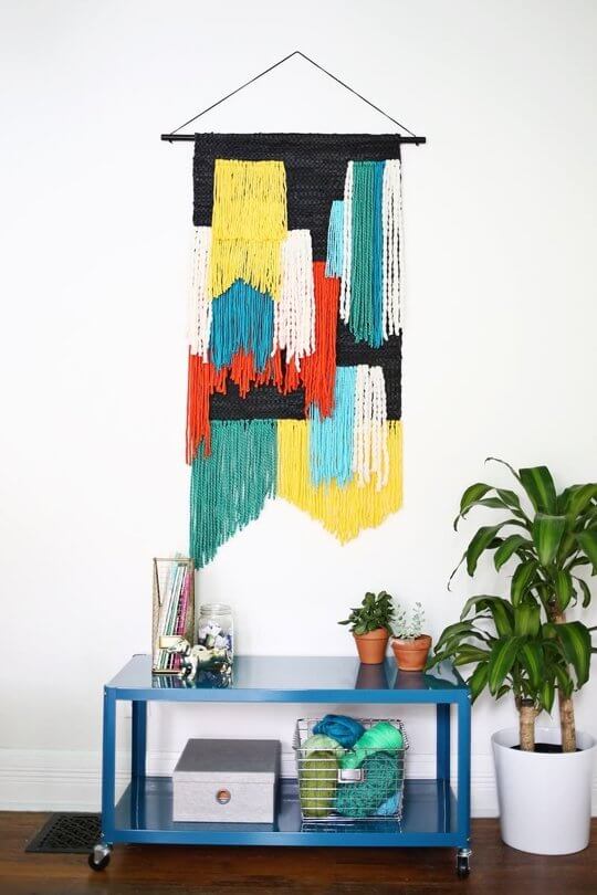 Fiber art wall hanging from A Beautiful Mess