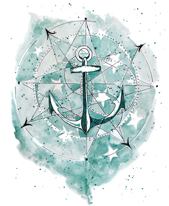 Anchor Sketch by Grace Wolf