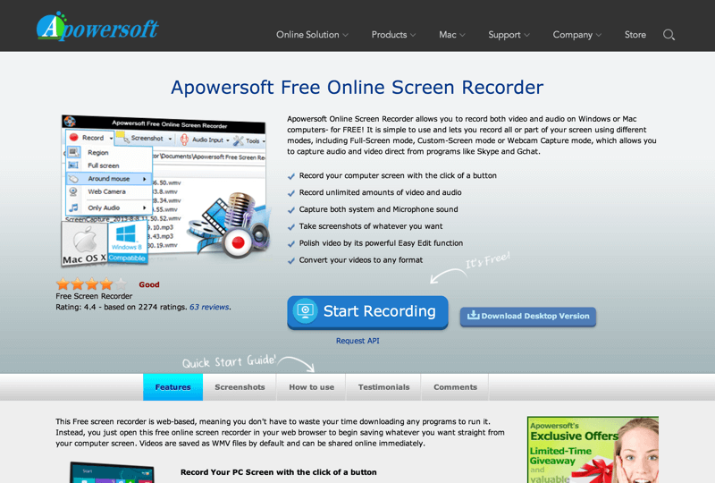 Apowersoft Screen Recorder