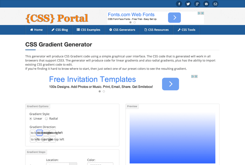 CSS Gradient Generator