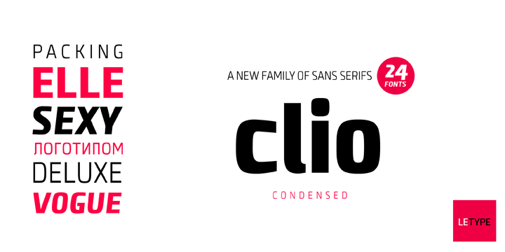 Clio Condensed by LeType