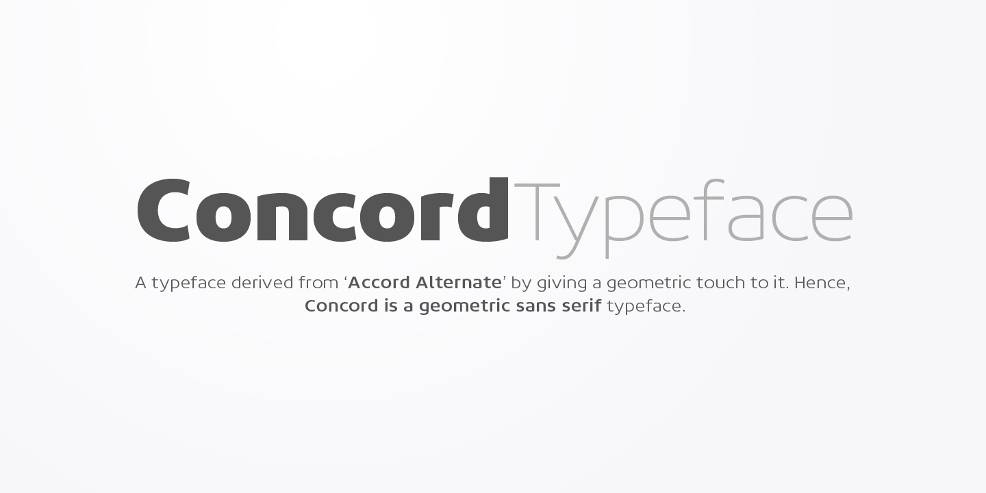 Concord by Soneri Type