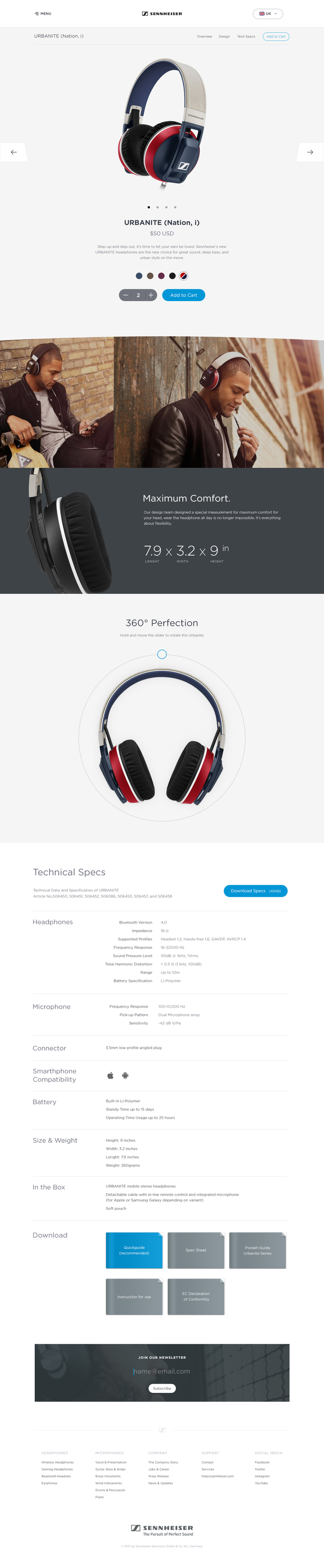 Sennheiser Product Page by Budi Tanrim