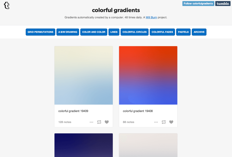 colorful gradients