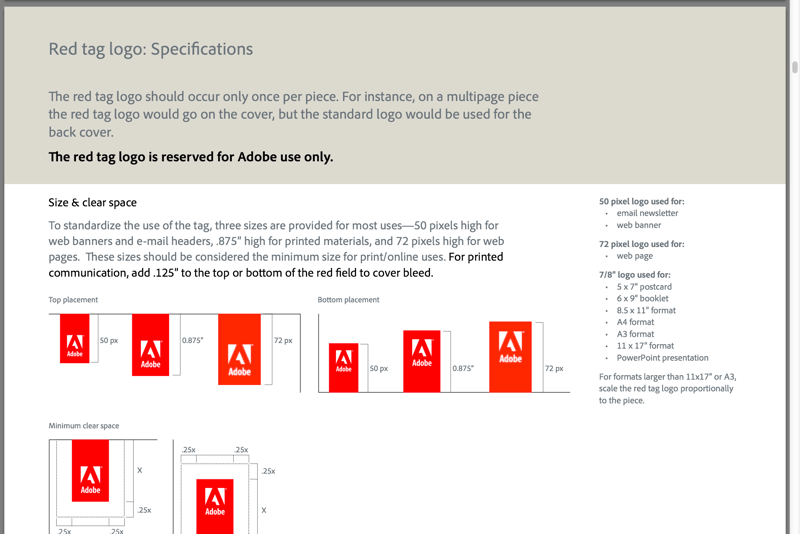 Adobe Brand Guidelines