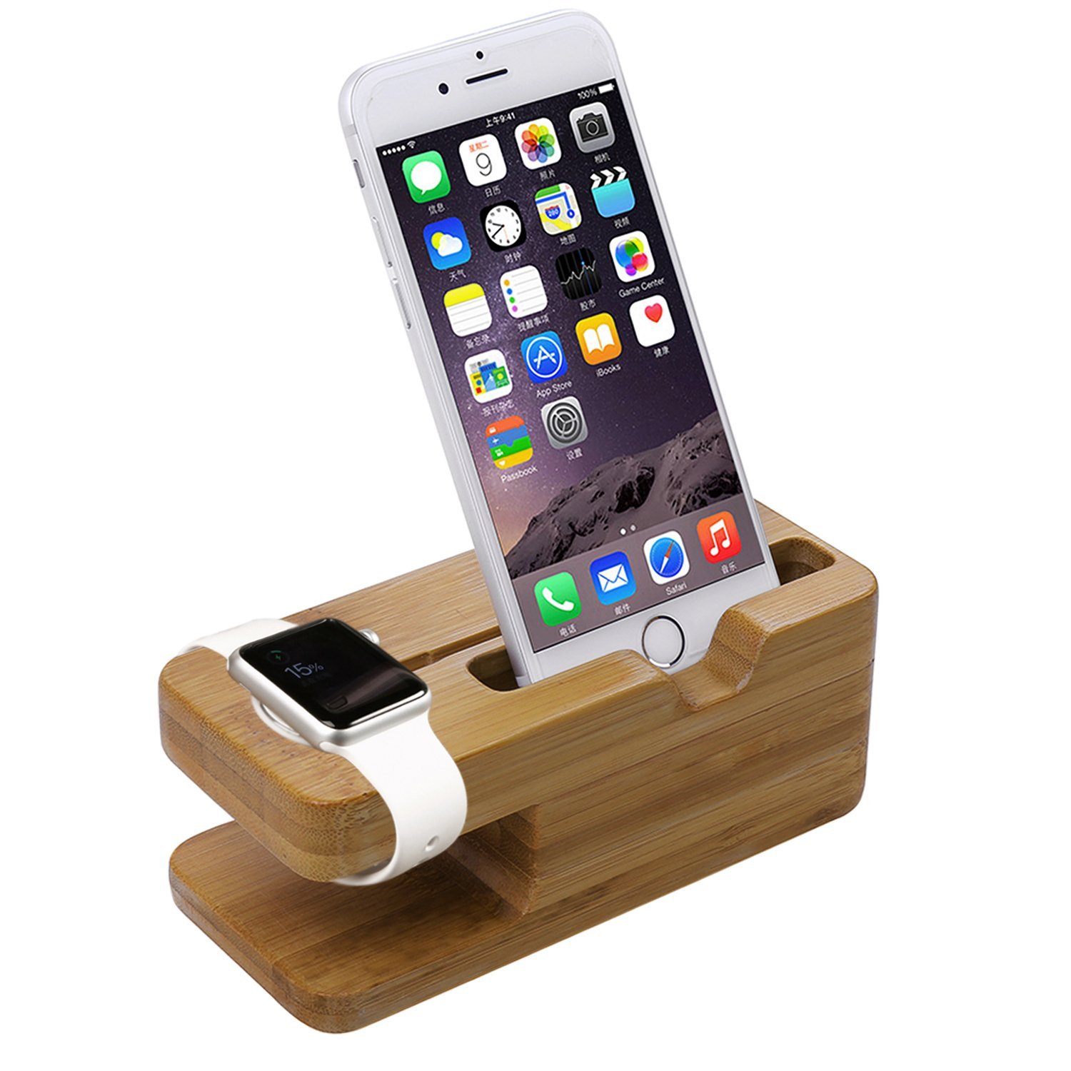 Aerb Bamboo Wood Charging Stand