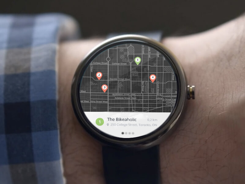 Android Wear Map Results by Greg Moore