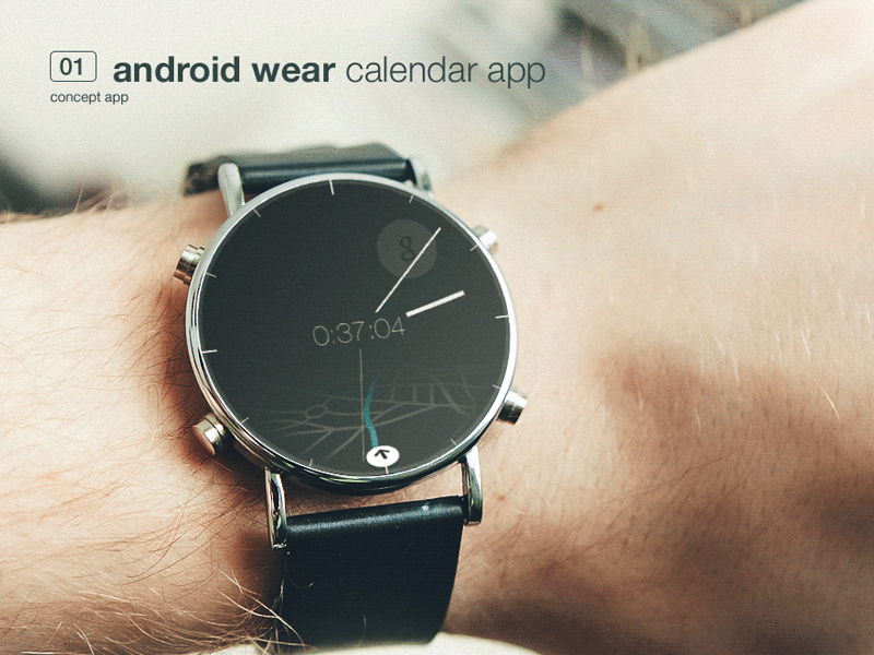 Calendar app for android wear by Michal Galubinski