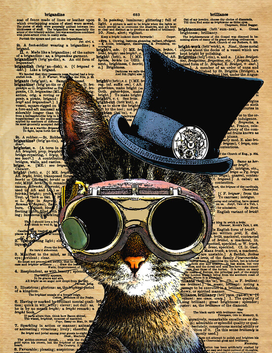 Clockwork Kitty Steampunk Cat