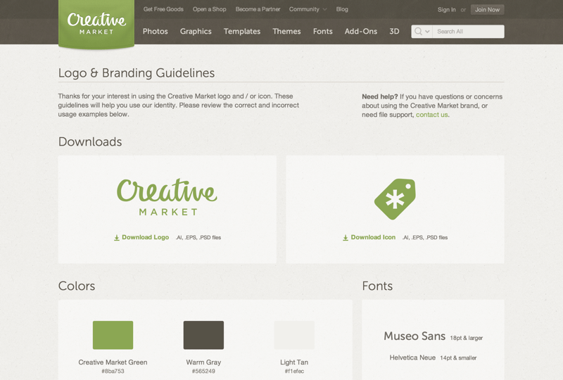 Creative Market Brand Guidelines