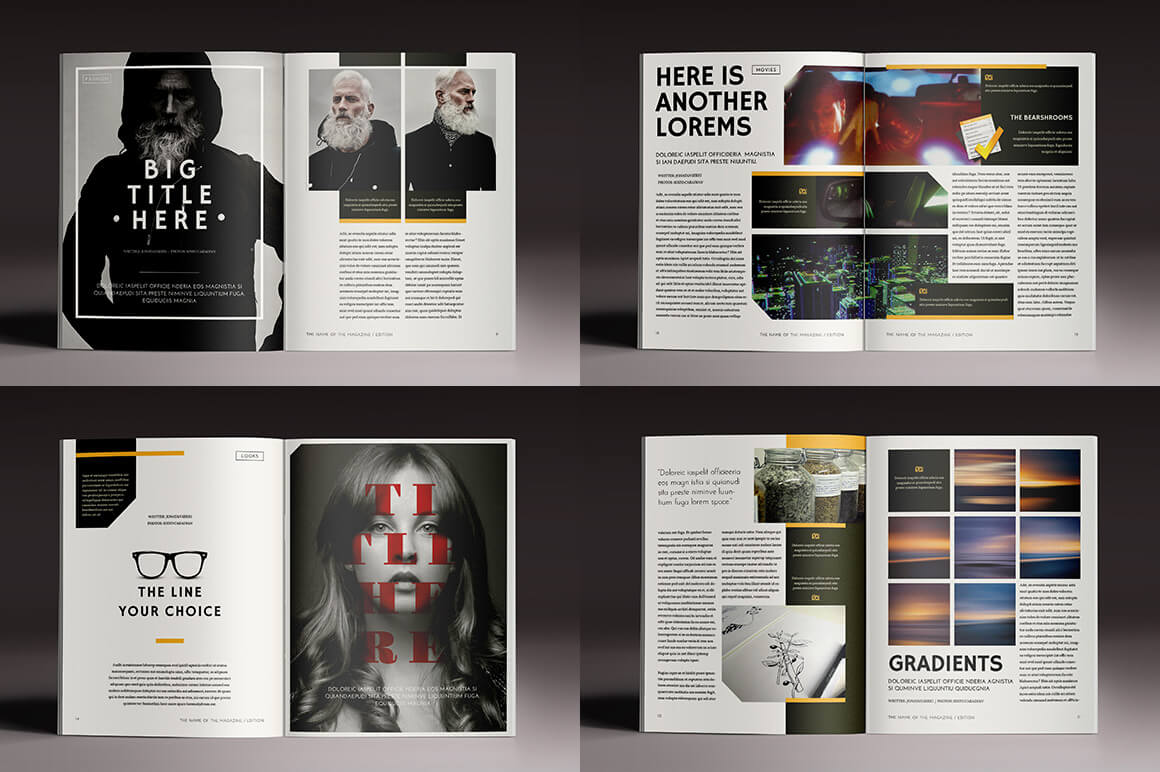 magazine layouts indesign