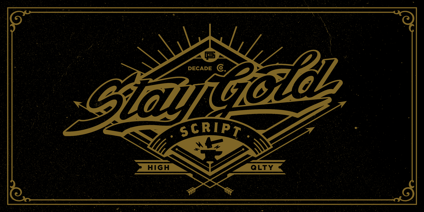 Stay Gold by Decade Typefoundry