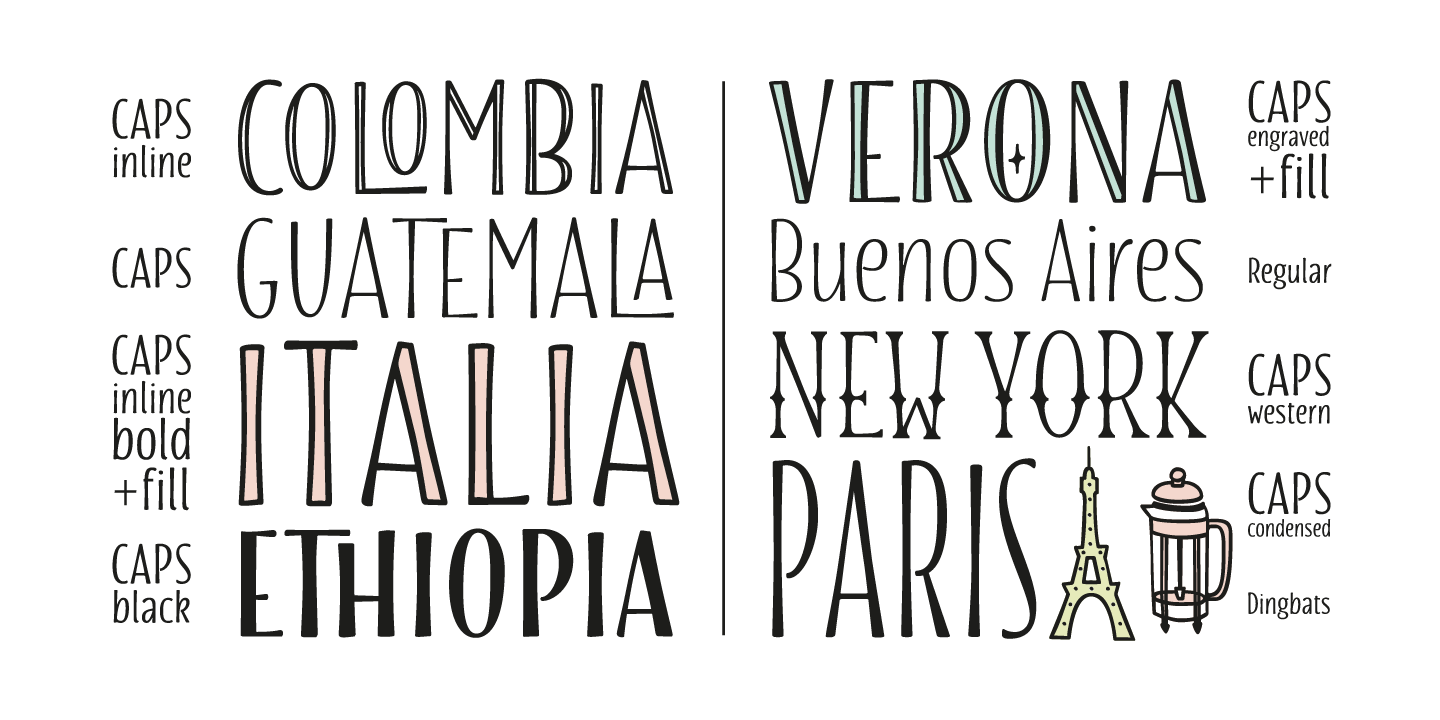 different writing fonts