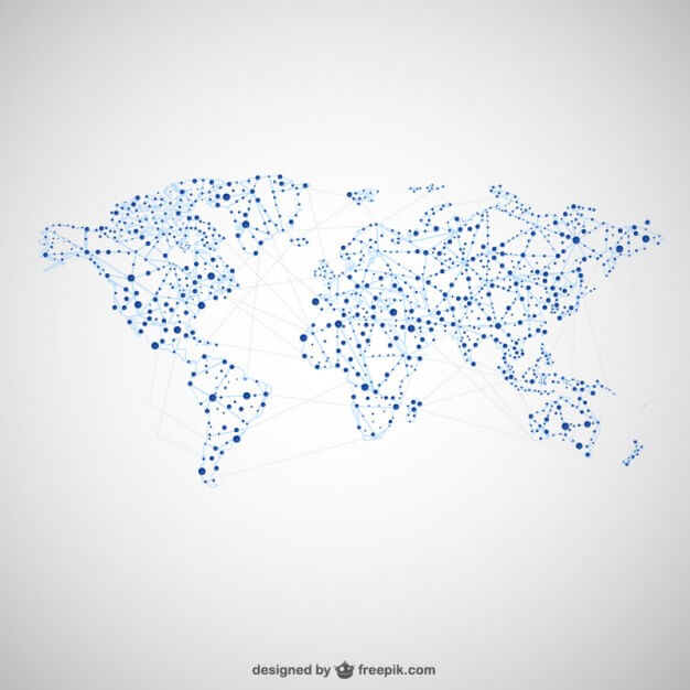 Global Network World Map