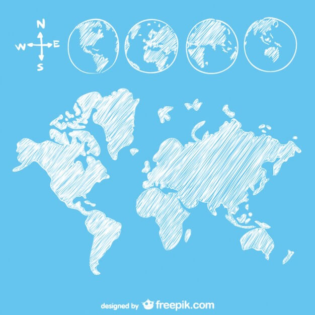 Sketch Globe Map