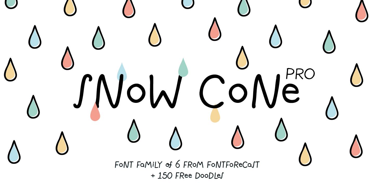 Snow Cone Pro by Fontforecast