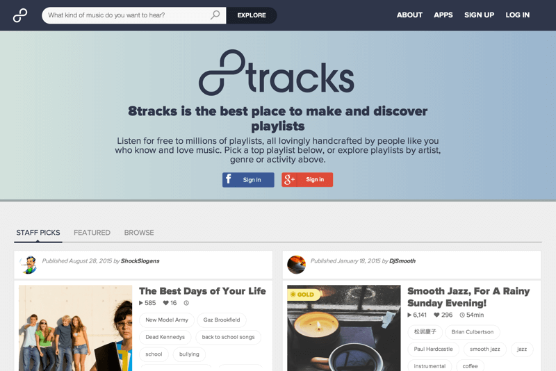 8tracks radio