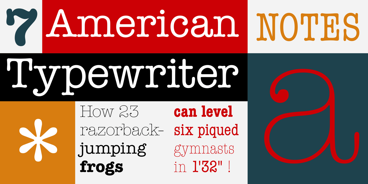 ITC American Typewriter by Adobe