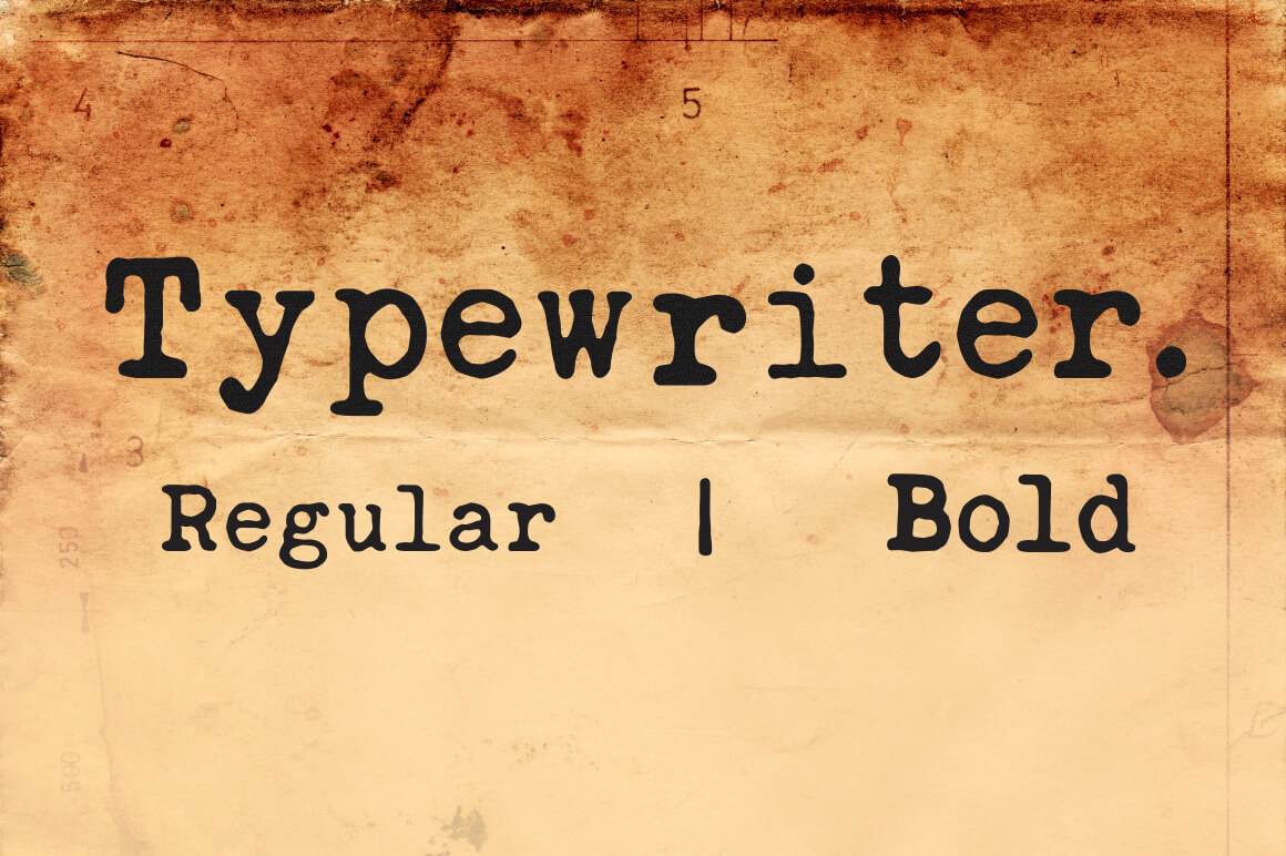 Exceptional Typewriter Fonts Inspirationfeed