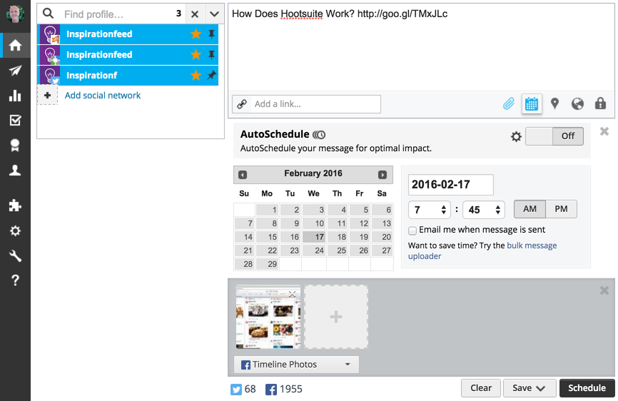 How to Schedule a Post with Hootsuite