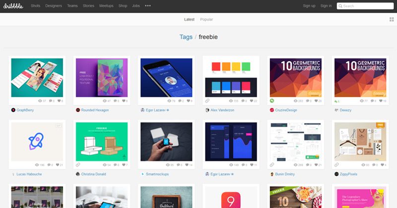 01-dribbble-freebies-tags-search