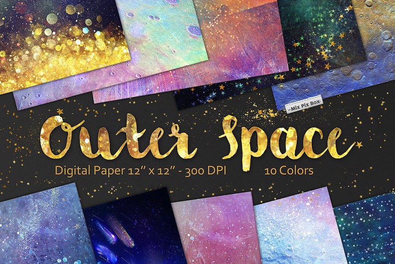 Outer Space Digital Paper (1)