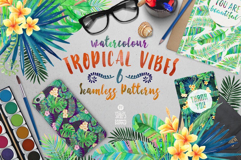 Tropical Vibes patterns