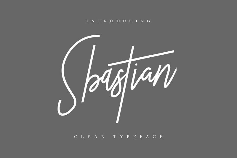  Sbastian Signature Clean Typeface - Display Like Save Sbastian Signature Clean Typeface - Display - 1 Sbastian Signature Clean Typeface - Display - 2 Sbastian Signature Clean Typeface - Display - 3 Sbastian Signature Clean Typeface - Display - 4 Sbastian Signature Clean Typeface - Display - 5 Give your designs an authentic handcrafted feel.