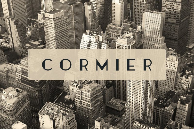 Cormier is an Art Deco themed typeface in 3 styles.