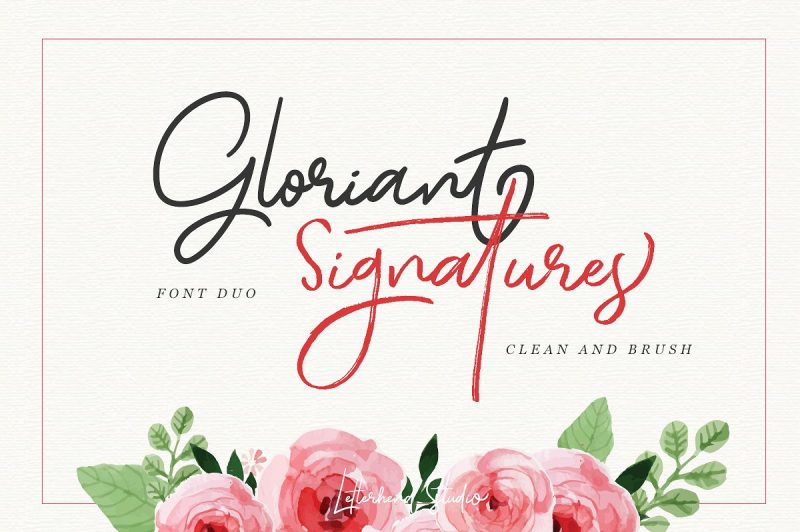  Gloriant Signature Script - Script Like Save Gloriant Signature Script - Script - 1 Gloriant Signature Script - Script - 2 Gloriant Signature Script - Script - 3 Gloriant Signature Script - Script - 4 Gloriant Signature Script - Script - 5 Gloriant Signature Script - Script - 6 Gloriant Signature Script - Script - 7 Gloriant Signature Script - Script - 8 Gloriant Signature Script - Script - 9 Gloriant Signature Script - Script - 10 Gloriant Signature Script - Script - 11 Gloriant Signature Script - Script - 12 Introducing Gloriant Signature Script Font with two type of font : clean and brush! Both of them looks nice and elegant, naturally made by hand writing.