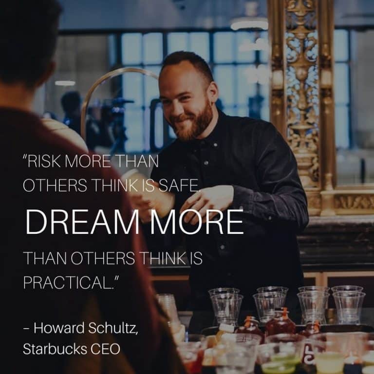 Inspiring startup quote artwork about transformation
