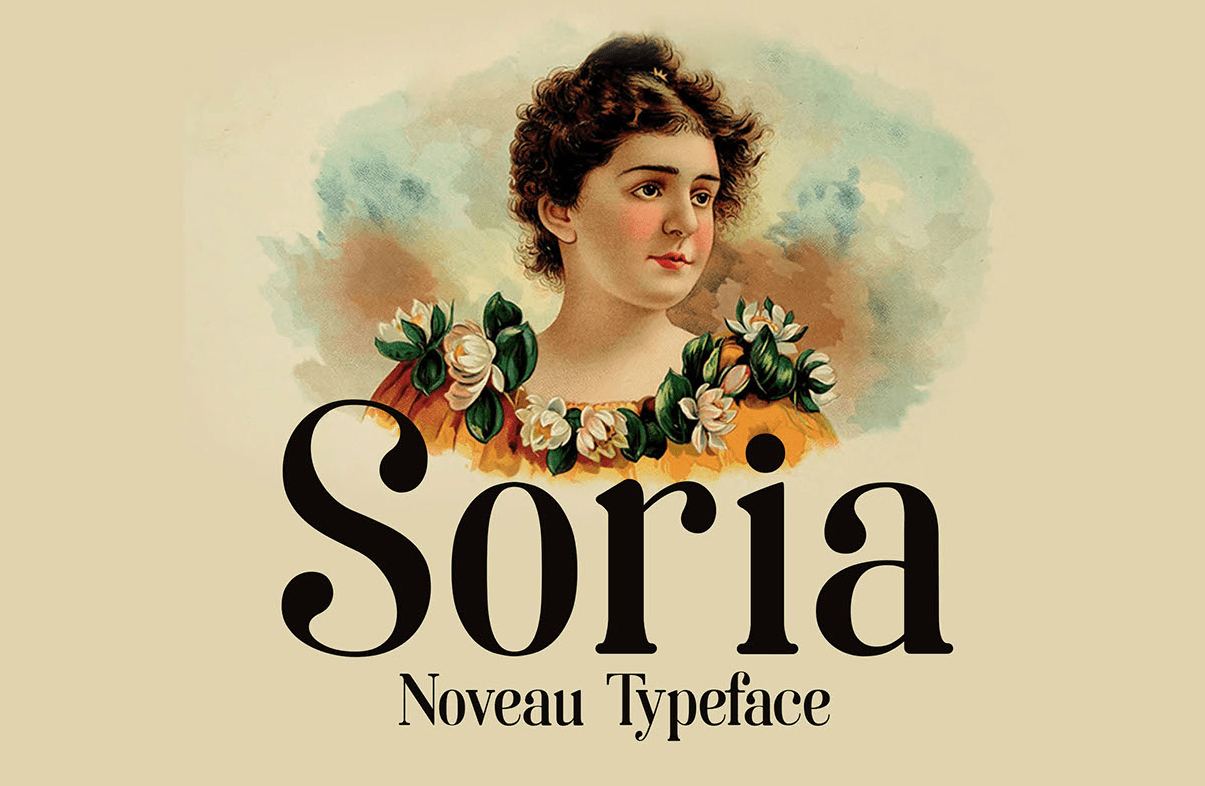 Soria – A Typeface Inspired by Art Nouveau