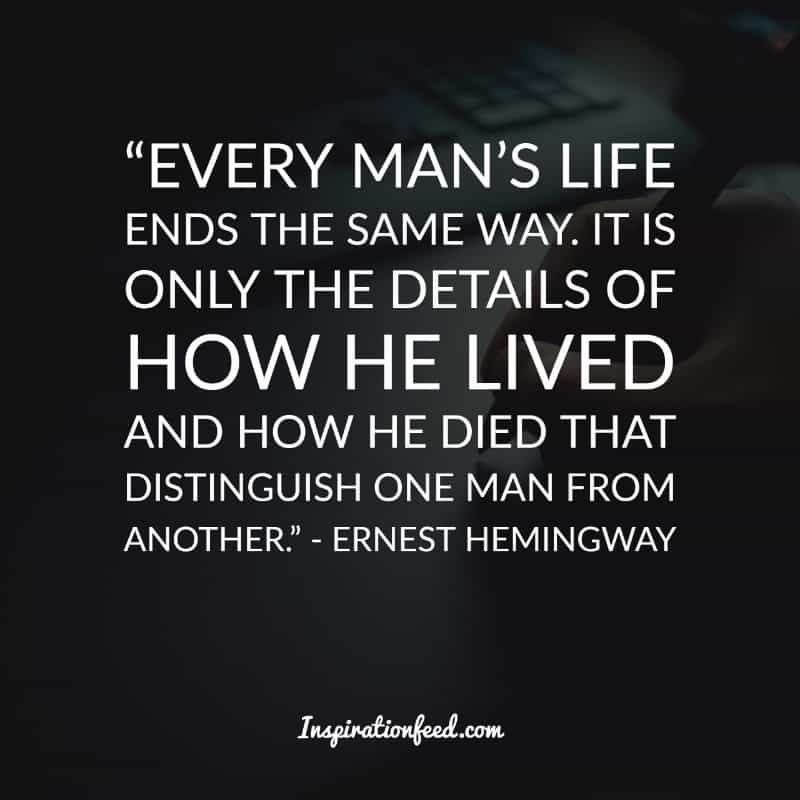 Ernest Hemingway cita