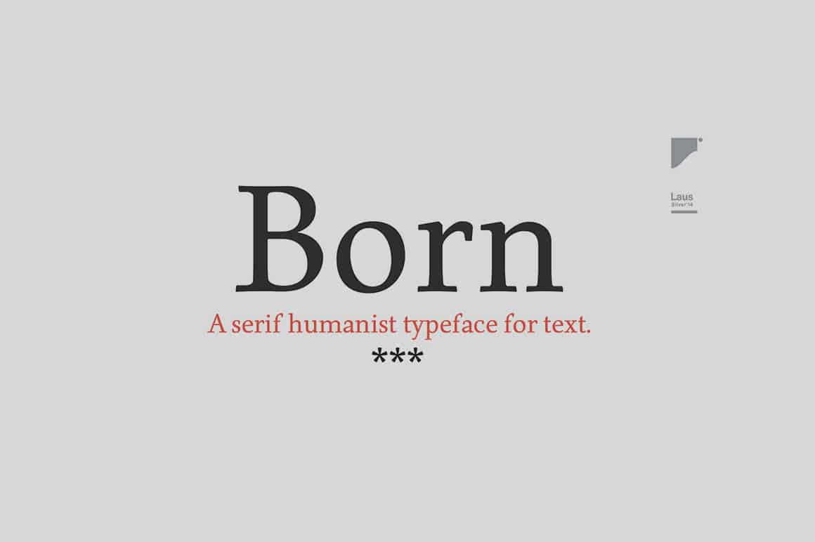 Born Serif Humanist Font