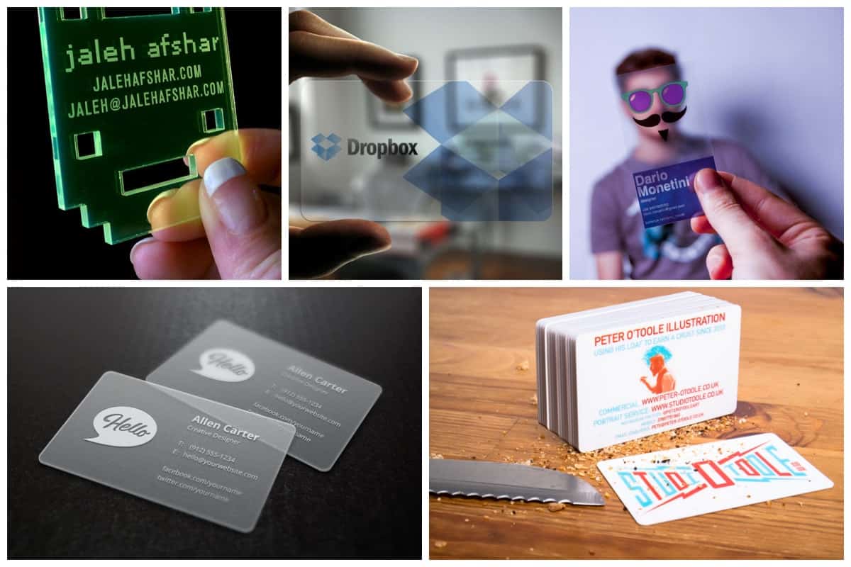 Cool Plastic Business Card Designs