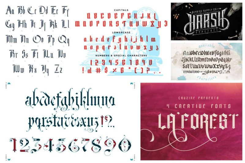 20 Beautiful Blackletter Fonts You'll Love | Inspirationfeed