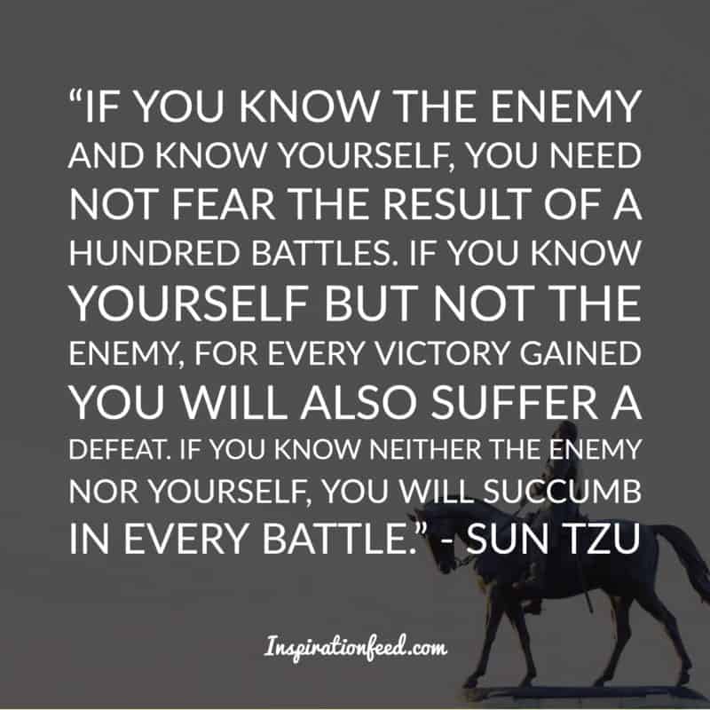 Art Of War Quotes Know Your Enemy