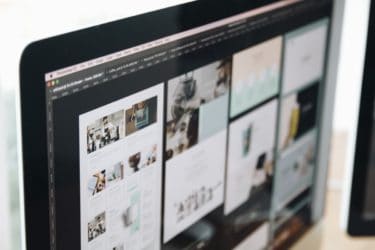 full frame photo of an imac up close