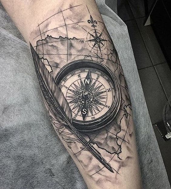 20 Compass Tattoo Ideas For Men And Women Inspirationfeed