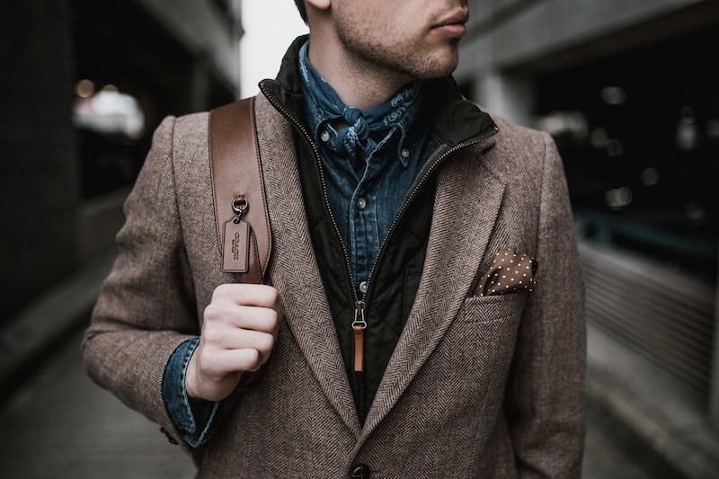 Confident young man well dressed