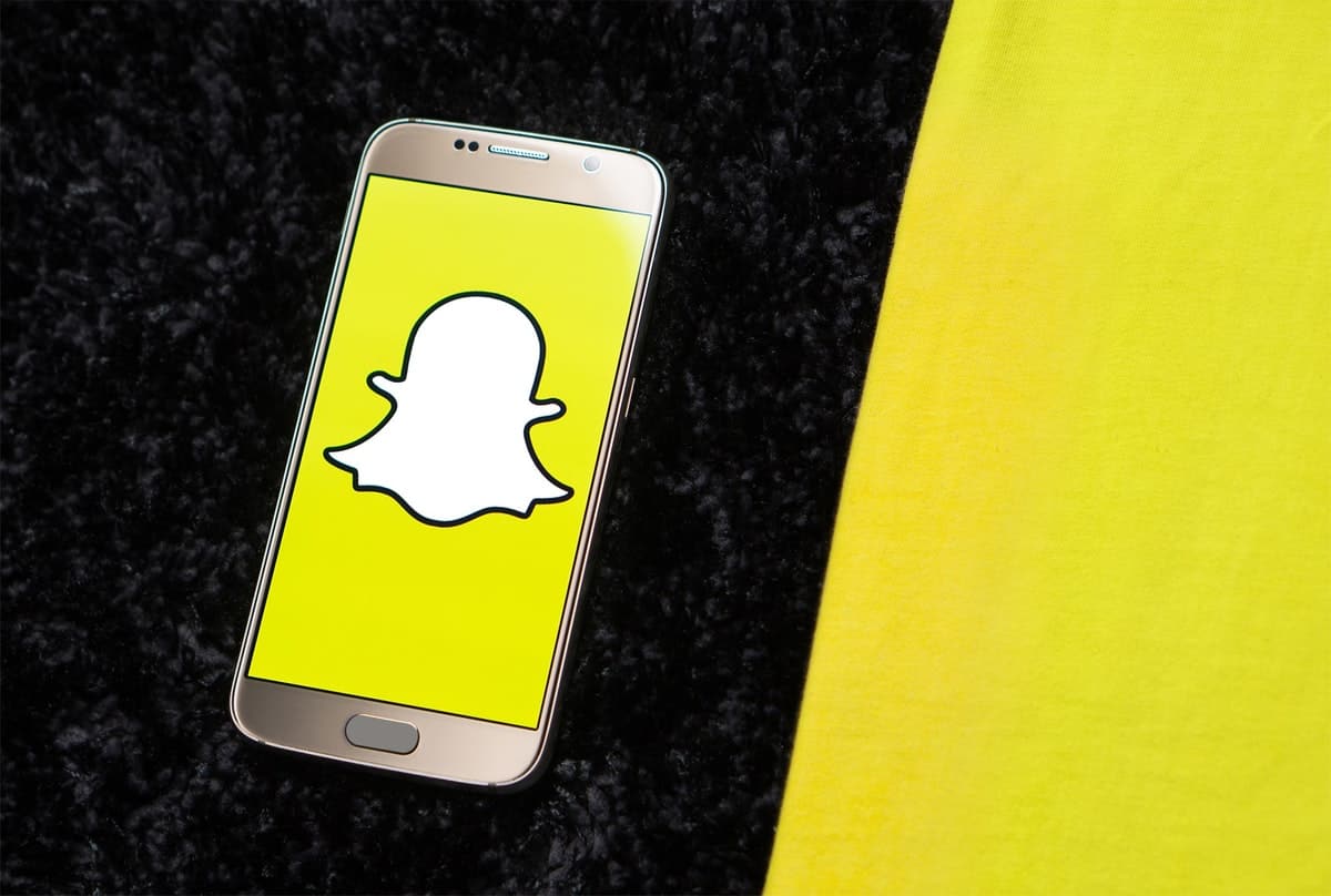 Snapchat mobile app on an android device