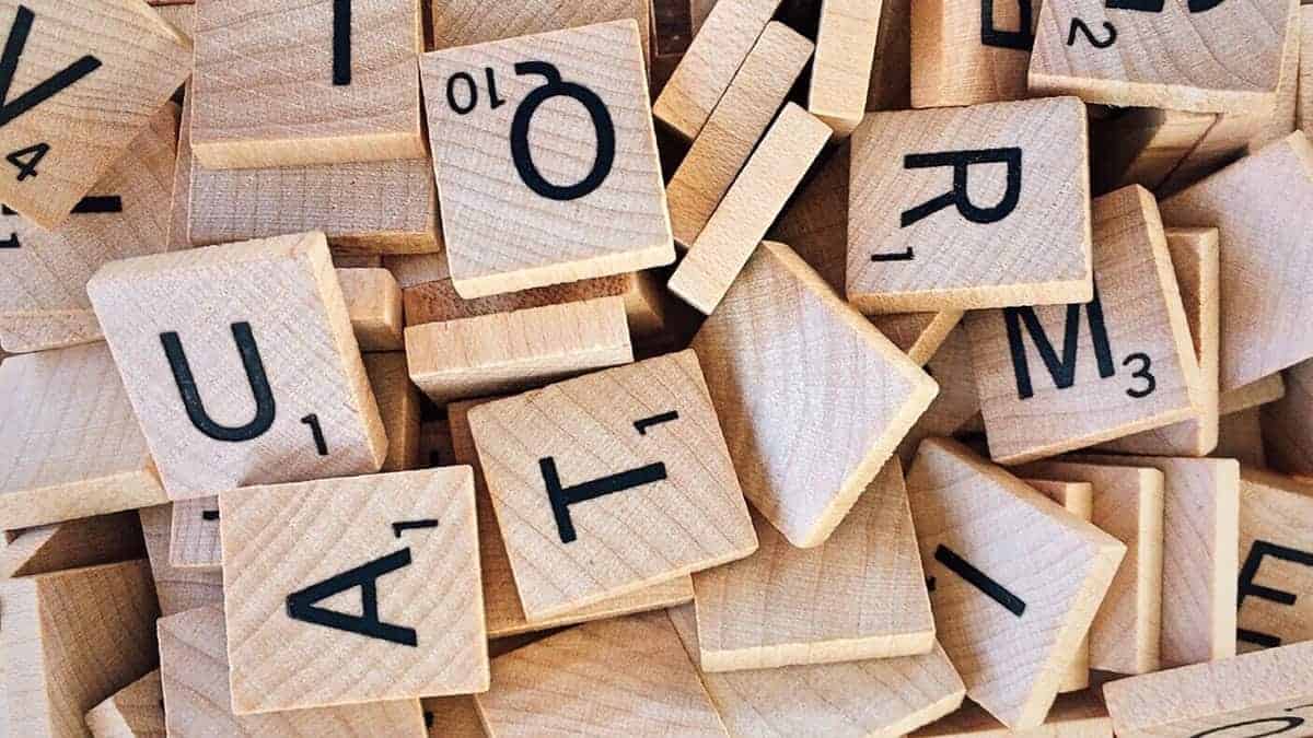 alphabet board game close up