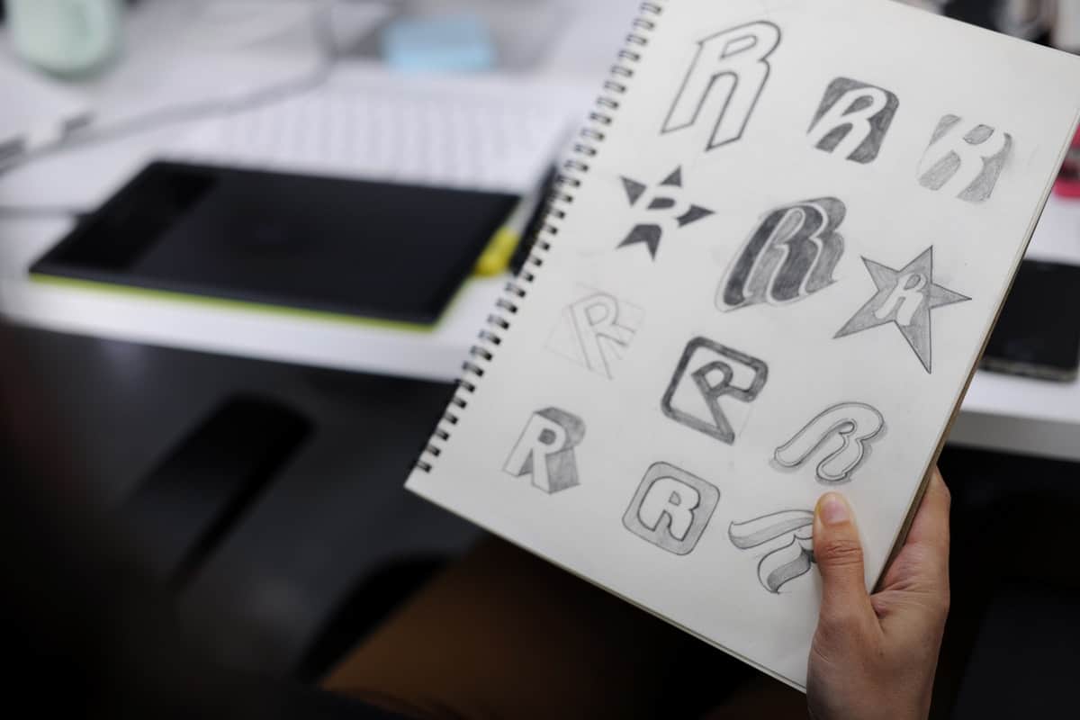 Logo design sketch ideas