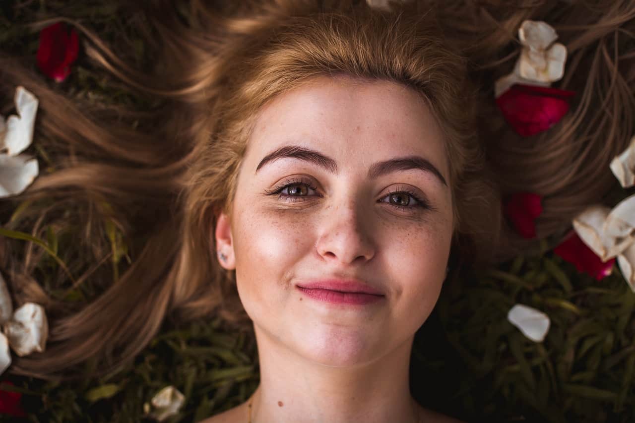 Beautiful Woman with freckles