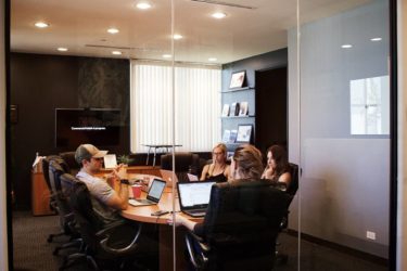 Office Meeting About Content Strategy