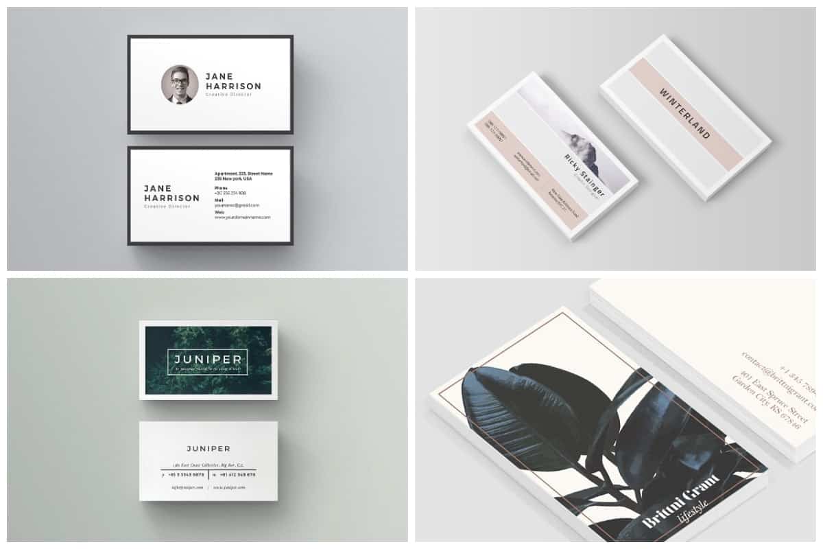 22 Unique Business Card Templates to Stand Out from the Crowd Within Generic Business Card Template