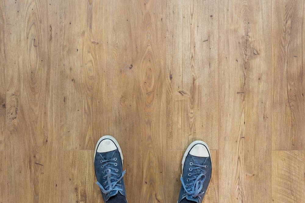 Wooden house floor