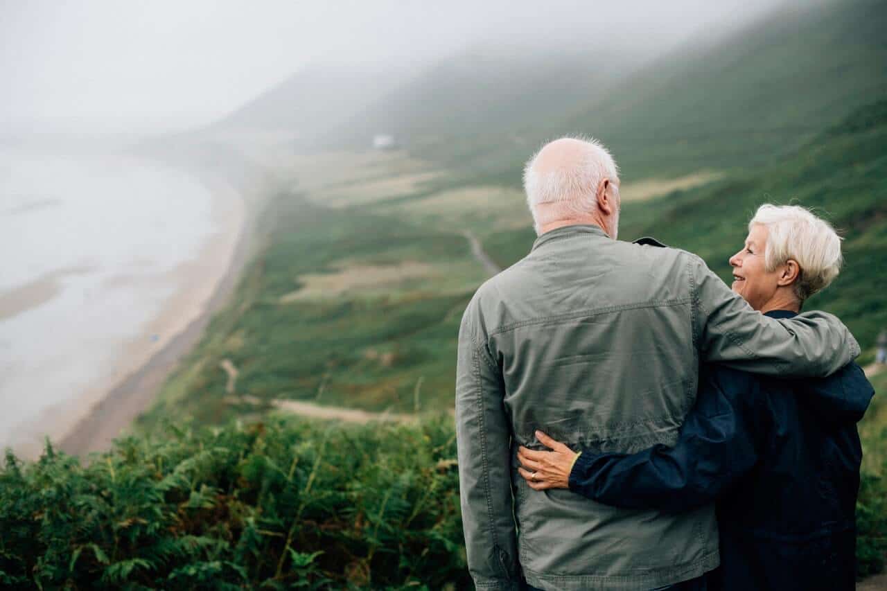 adorable elderly couple