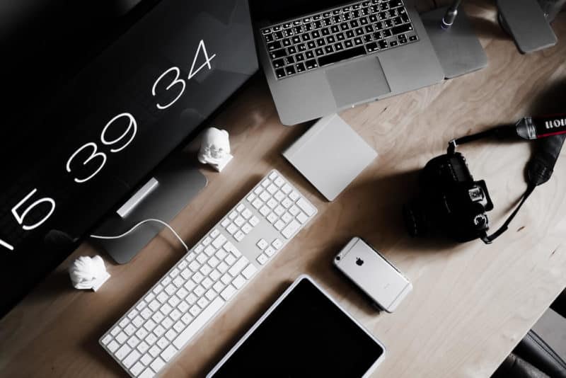 Creative Designer Photographer Workspace Desk Setup